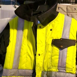 Black and yellow 3m reflective refrigerator coat